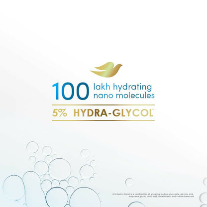Dove Glycolic + Hydration Shampoo With 5% Hydra-Glycol For Upto 100 Hours Of Hydrated, Fluid Hair