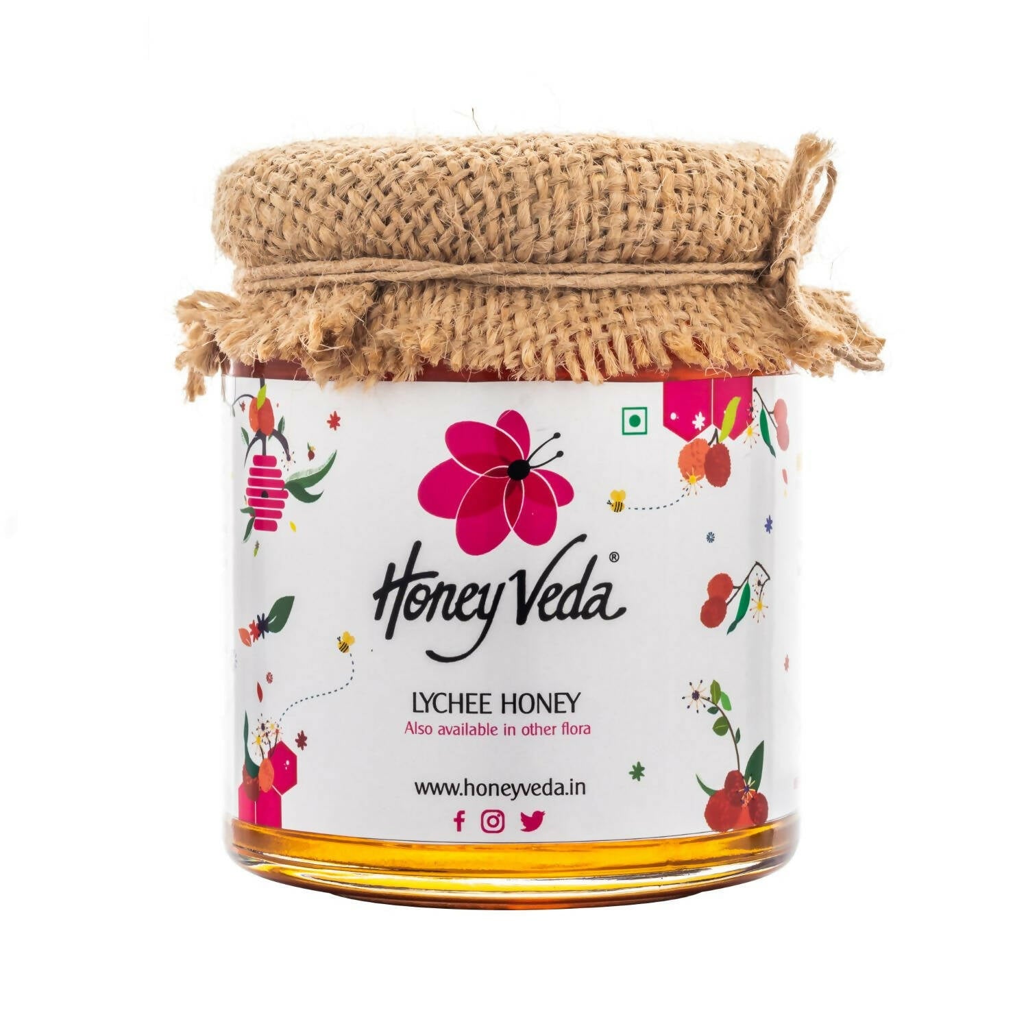Buy HoneyVeda Premium Raw Lychee Honey from DrMediCart