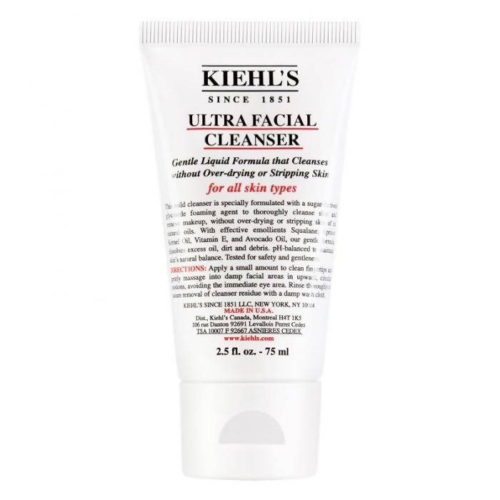 Kiehl's Ultra Facial Cleanser With Apricot Kernel Oil And Vitamin E For All Skin Types