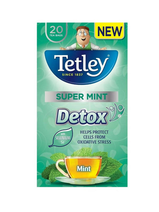 Buy Tetley Super Mint Detox Tea Bags from DrMediCart