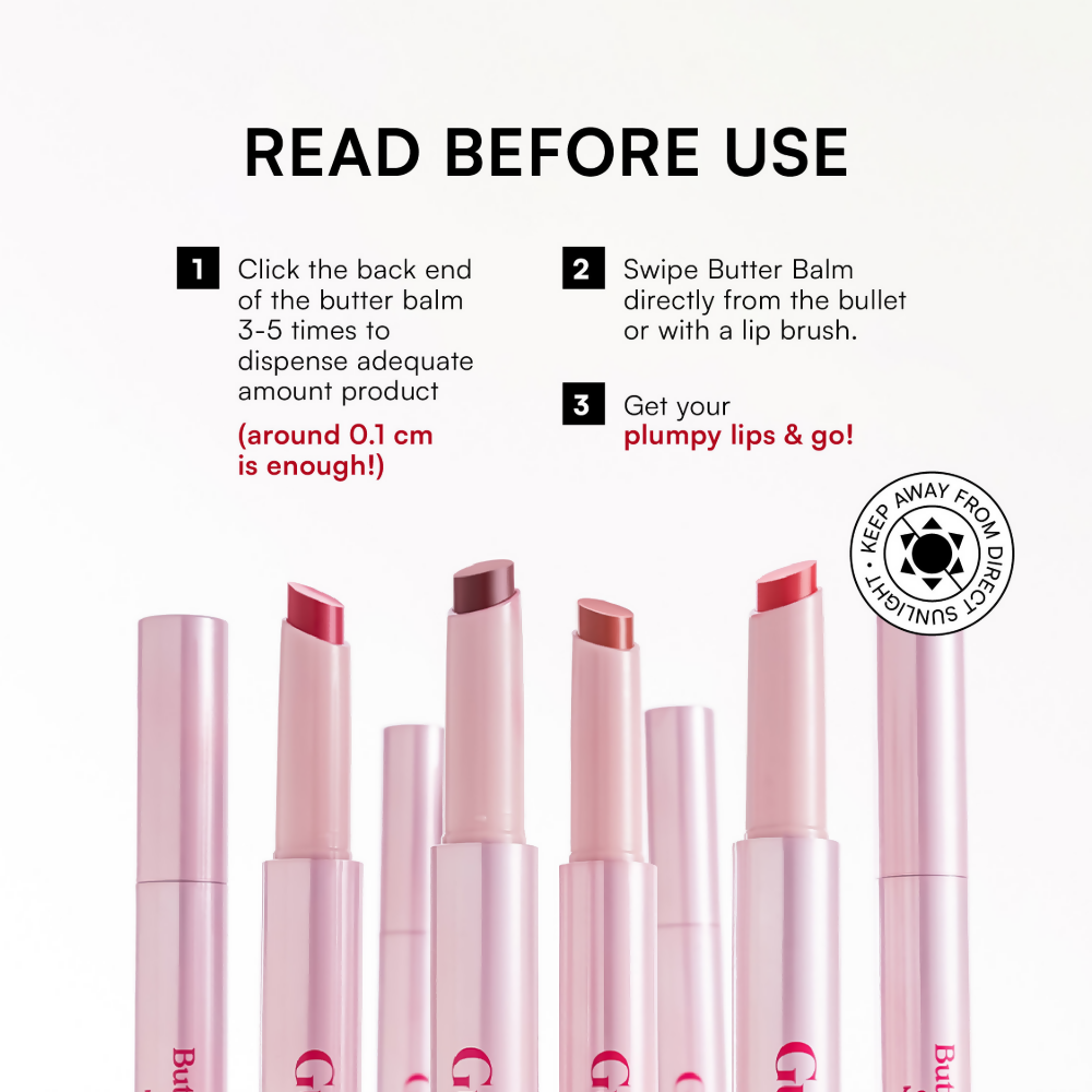 Gush Beauty Hybrid Gloss Butter Balm High Shine & Hydrating - Universal Warm Berry