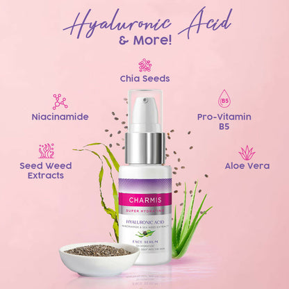 Charmis Super Hydrating Face Serum For 72h Hydration With Hyaluronic Acid