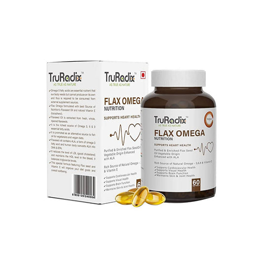 Truradix Flax Omega Nutrition Soft Gels
