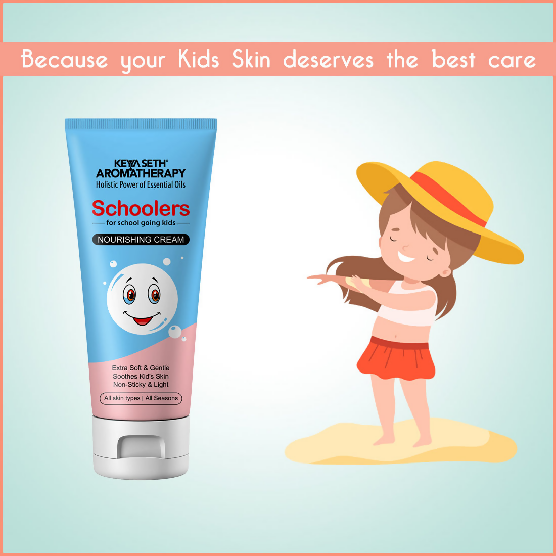 Keya Seth Aromatherapy Schoolers Nourishing Baby Cream Gentle & Safe Intensive Moisturizing & Nourishing