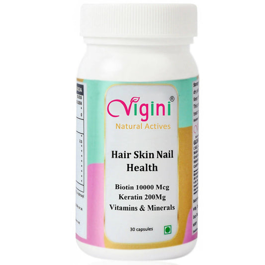 Buy Vigini Natural Active Hair Skin Nail Health Capsules for Men Women from DrMediCart, Ship from India to USA