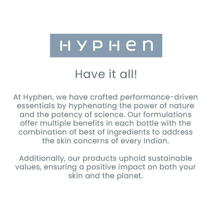 Hyphen By Kriti Sanon Rice Water Face Brightening Daily Cleanser, Reduce Pigmentation & Dark Spots, Brightens & Even Tones Skin, Moisturizes Skin