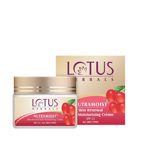 Buy Lotus Herbals Nutramoist Skin Renewal Daily Moisturising Creme, SPF 25 from DrMediCart, Ship from India to USA