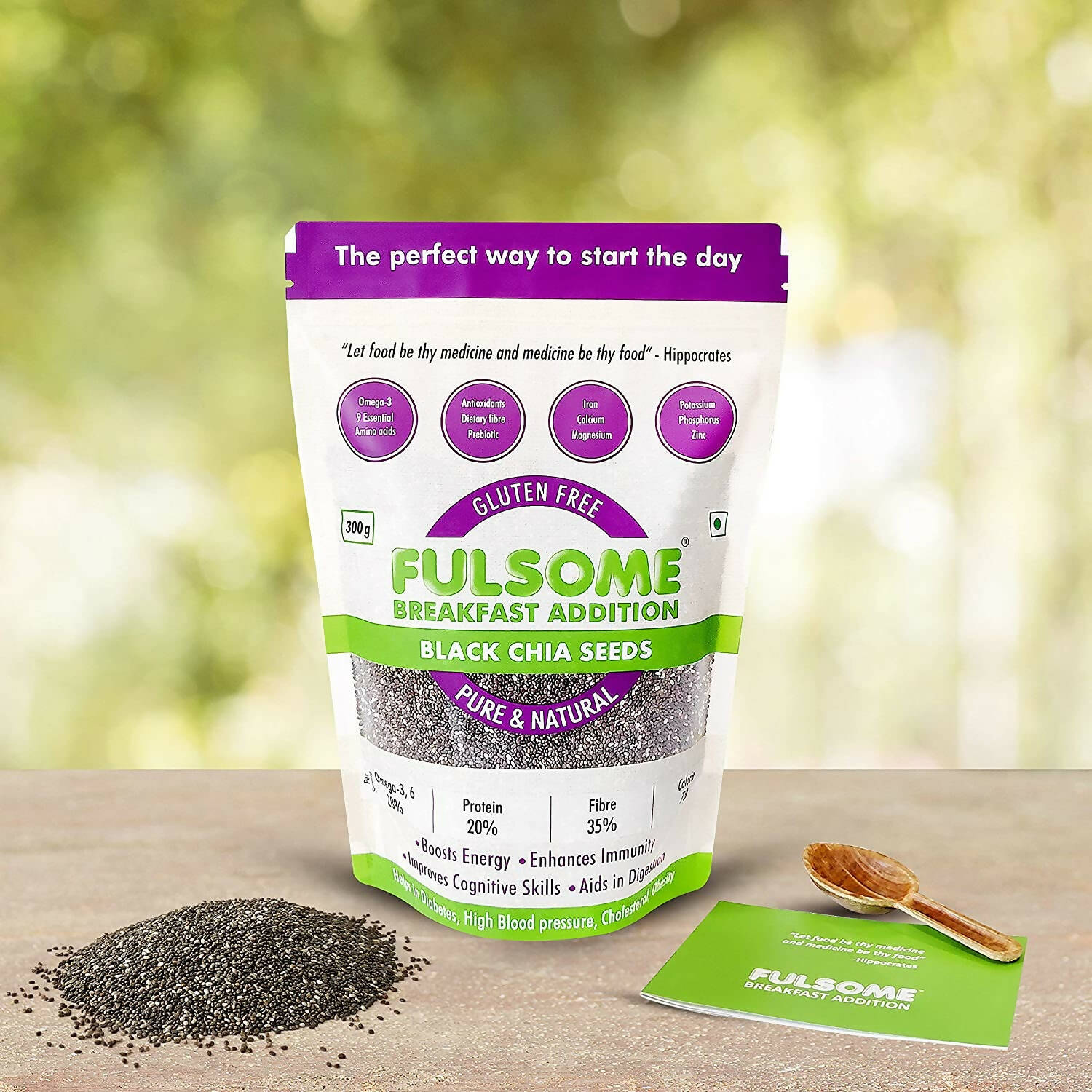 Fulsome Premium Raw Black Chia Seeds