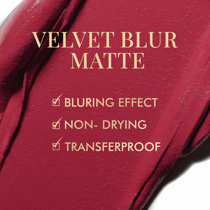 mCaffeine Shades Velvet Blur Matte Liquid Lipstick 12 Hrs Stay & Lightweight - Subtle Sangria