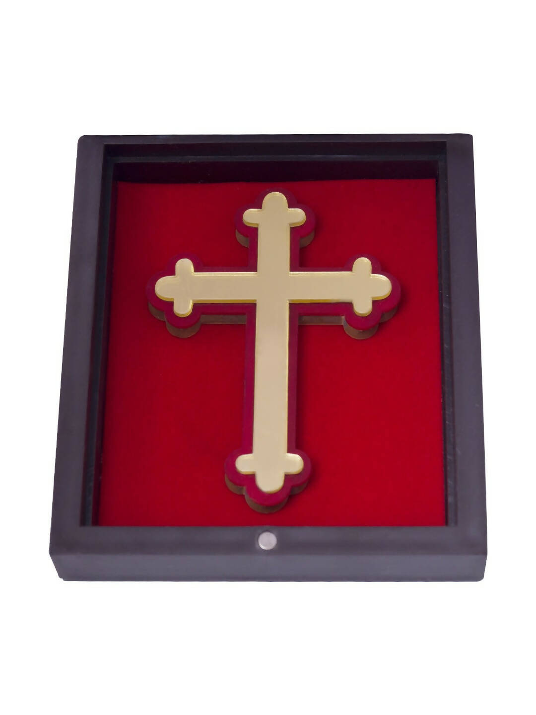 Golden Peacock Brown & Red 24 Ct Gold Foil Lord Jesus Christ