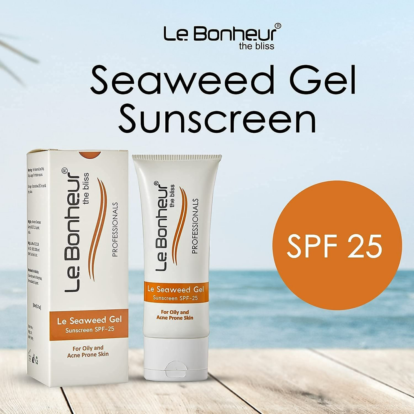 Le Bonheur Seaweed Gel Sunscreen SPF 25 For Skin Fairness
