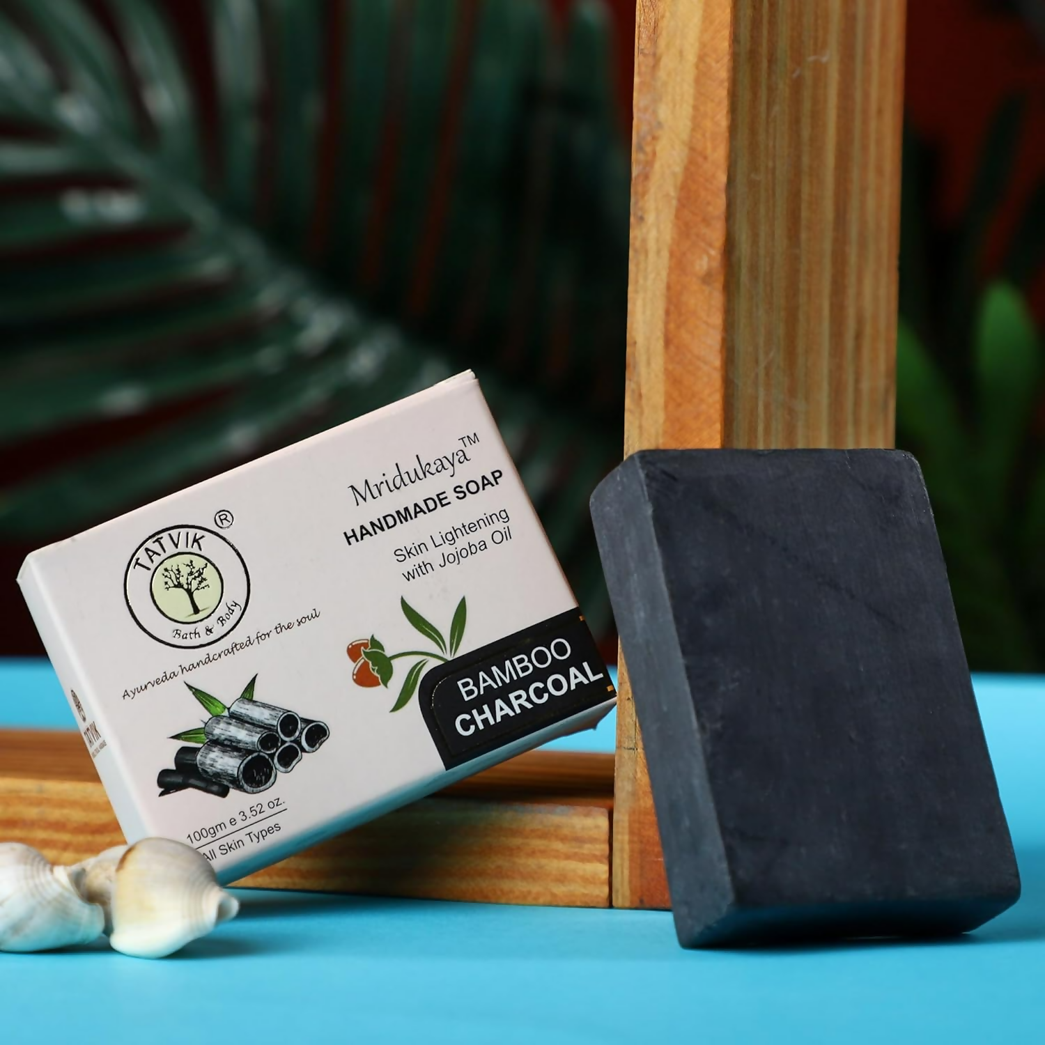 Tatvik Ayurveda Mridukaya Hand Made Soap (Bamboo Charcoal)
