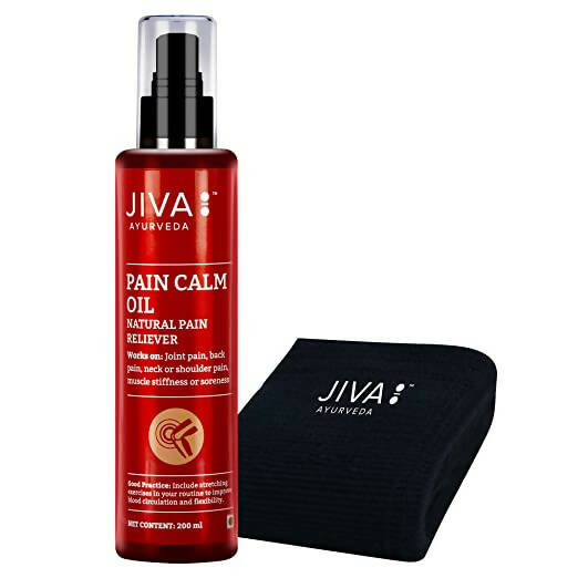 Buy Jiva Ayurveda Pain Calm Oil & Knee Cap Combo from DrMediCart, Ship from India to USA