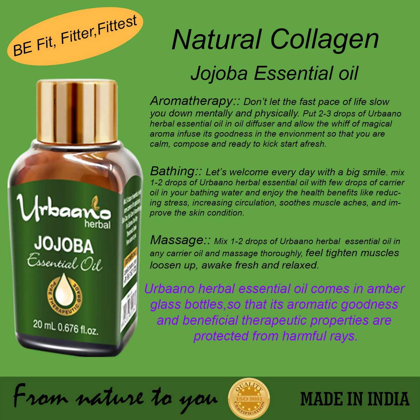 Urbaano Herbal Jojoba Essential Oil
