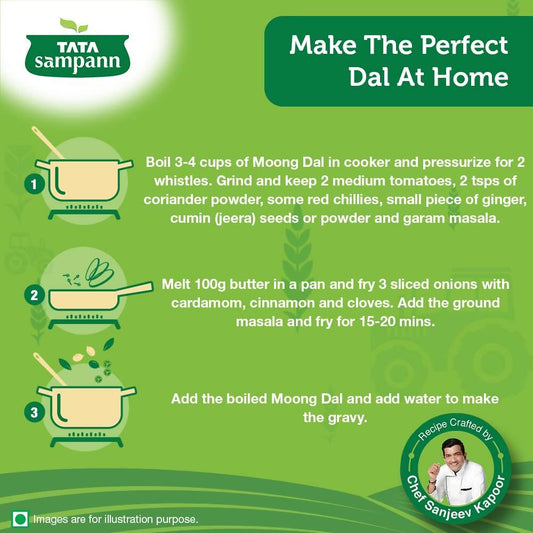 Buy Tata Sampann Unpolished Moong Dal from DrMediCart, Ship from India to USA