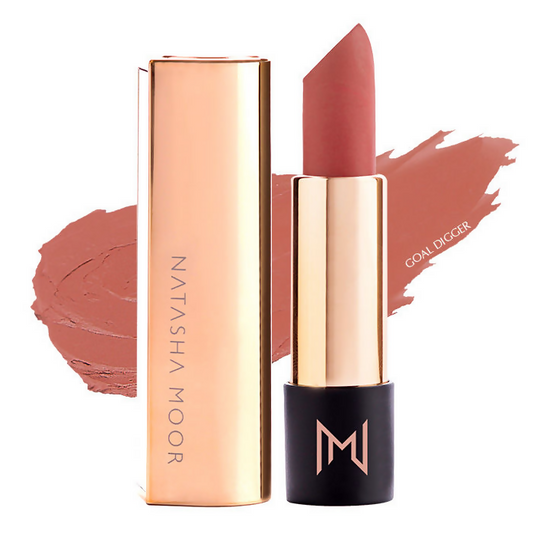Natasha Moor Silk Suede Lipstick - Goal Digger
