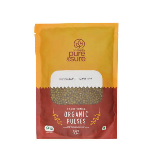 Buy Pure & Sure Green Gram Whole Traditional Organic Pulses from DrMediCart, Ship from India to USA