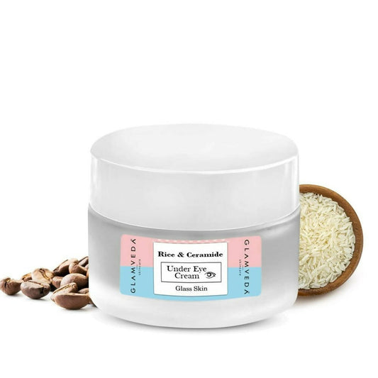 Glamveda Glass Skin Rice & Ceramide Under Eye Cream - DrMediCart