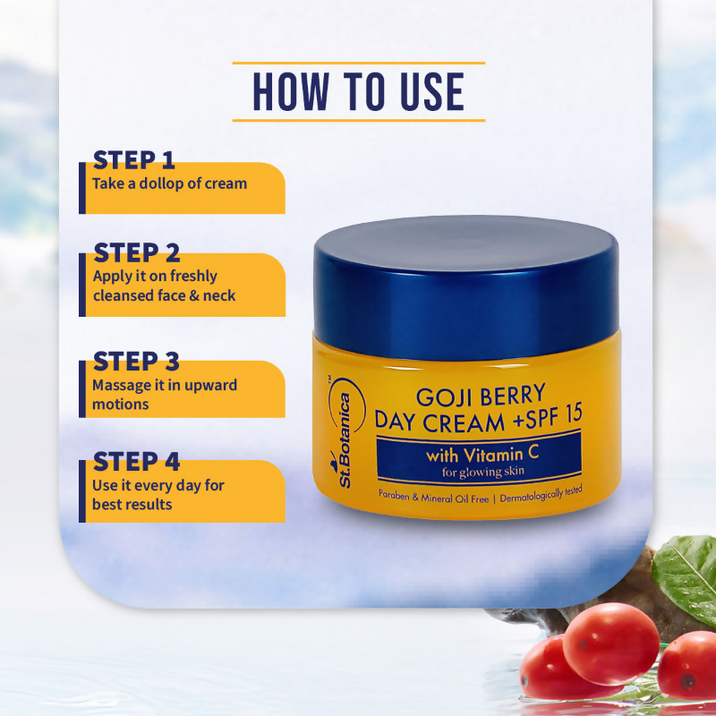 St.Botanica Goji Berry Day Cream SPF15 With Goji Berry & Vitamin C For Sun Protection