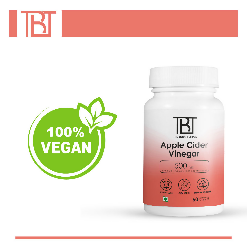 The Body Temple Apple Cider Vinegar 500mg Capsules