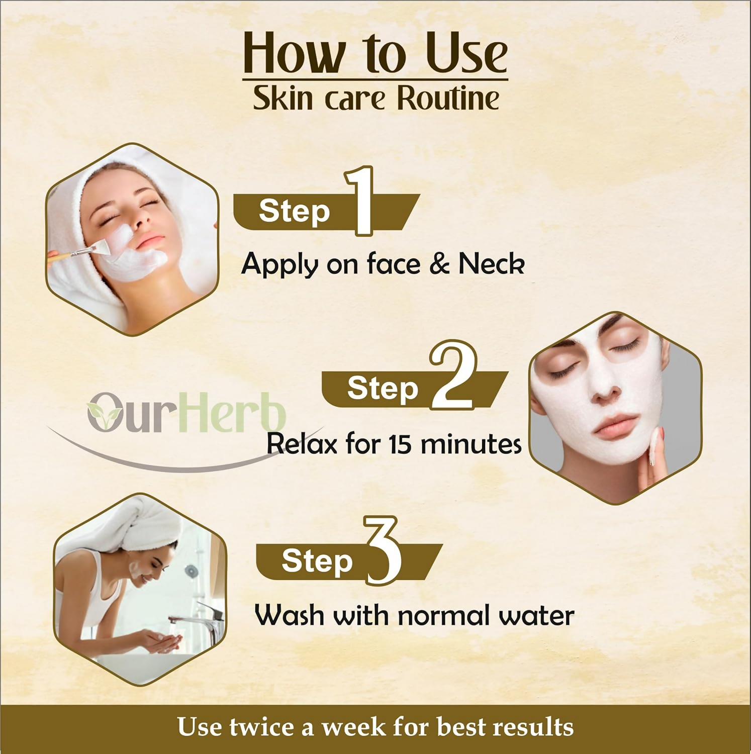 OurHerb Ubtan Face Pack For Glowing Skin