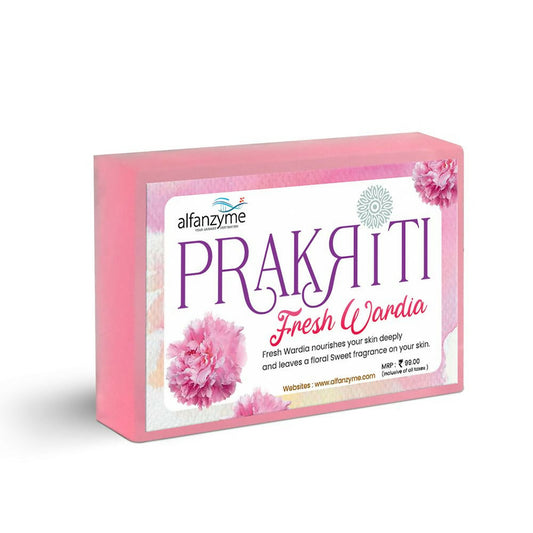 Buy Prakriti Herbal Soap Fresh Wardia from DrMediCart, Ship from India to USA