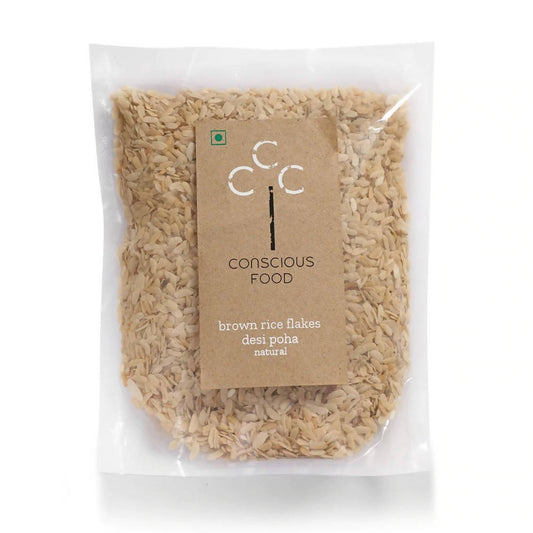 Buy Conscious Food Natural Brown Rice Flakes (Desi Poha) from DrMediCart, Ship from India to USA