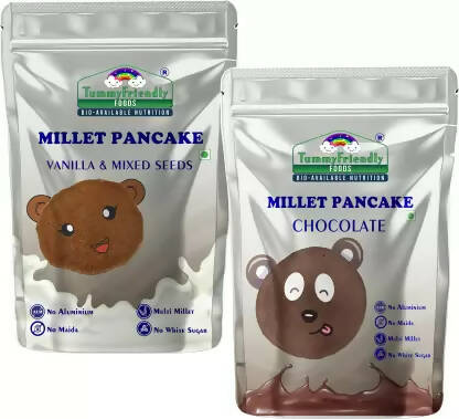 Buy TummyFriendly Foods Millet Pancake Mix Combo - Chocolate, Seeds Healthy Breakfast from DrMediCart, Ship from India to USA
