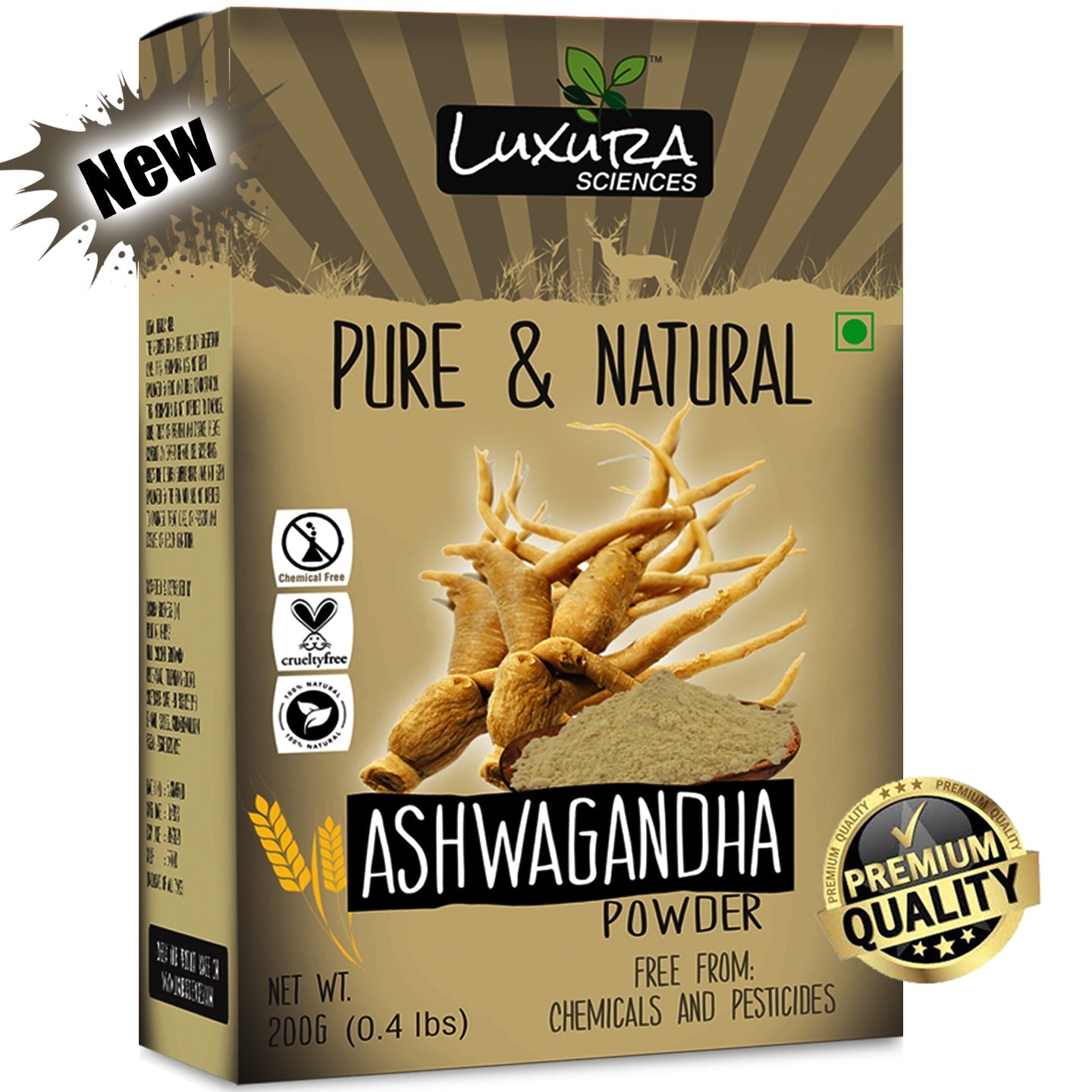 Luxura Sciences Natural Ashwagandha Powder