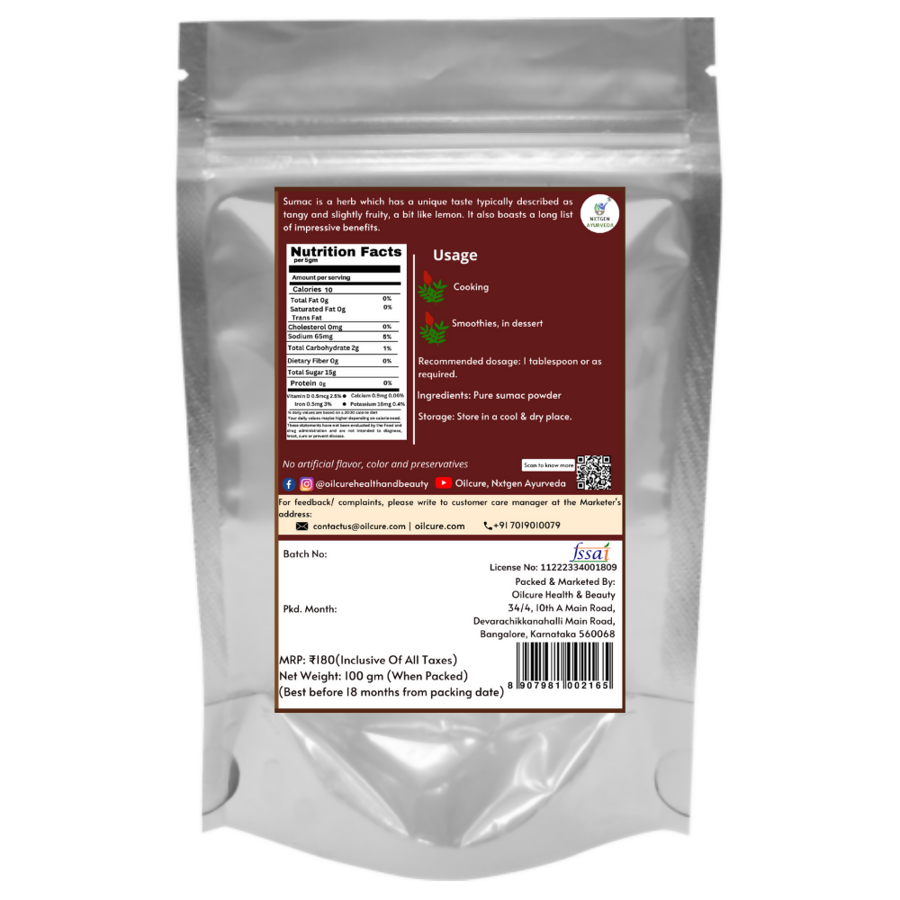 Nxtgen Ayurveda Sumac Powder