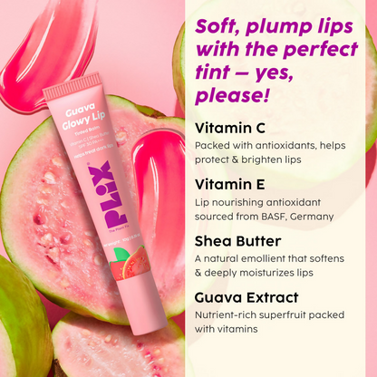 PLIX The Plant Fix Guava Glowy Lip Tinted Balm