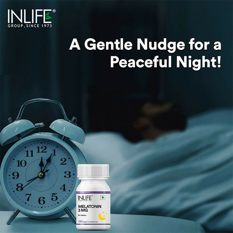 Inlife Melatonin 3mg Tablets to Promotes Sleep and Relaxation