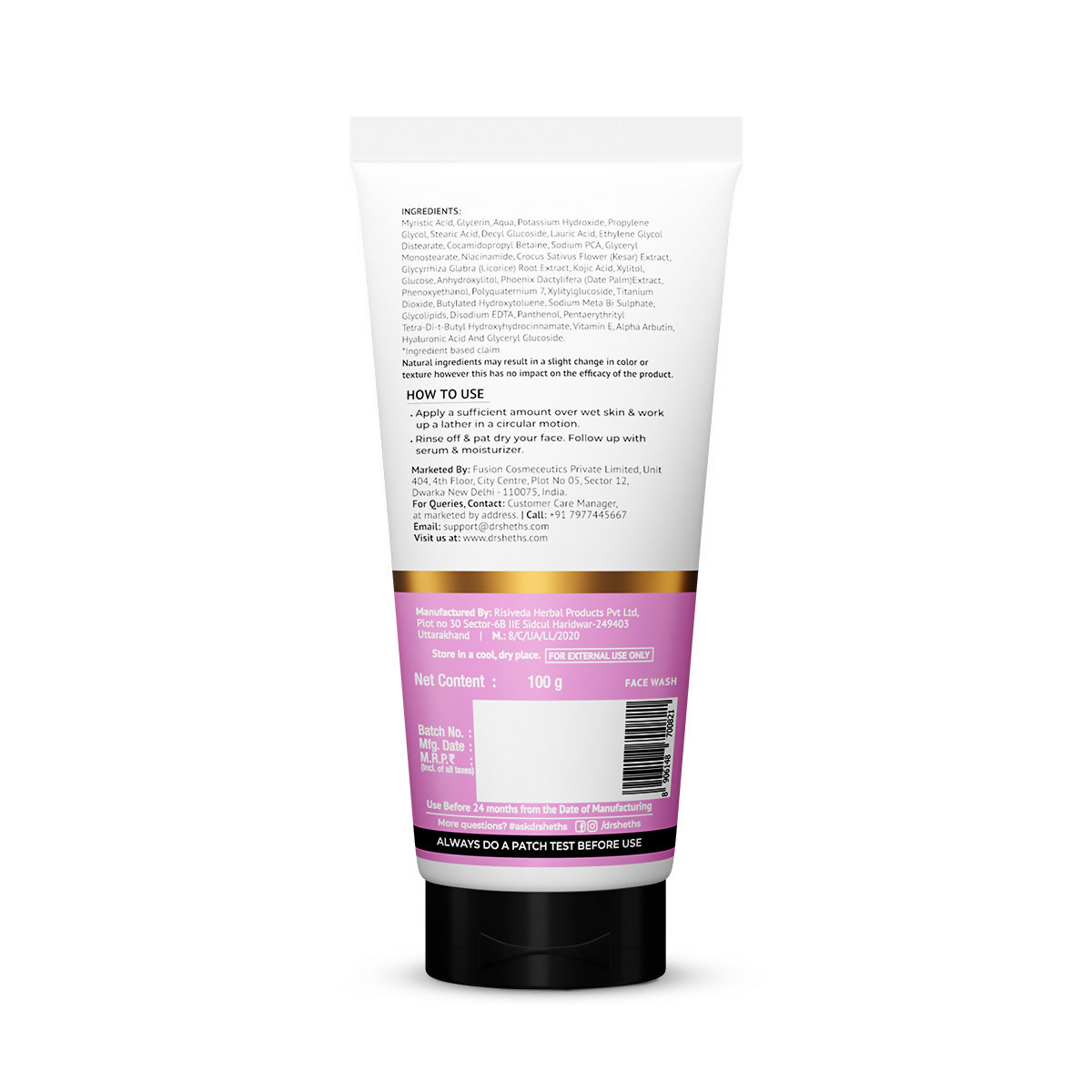 Dr. Sheth's Kesar & Kojic Acid Face Wash