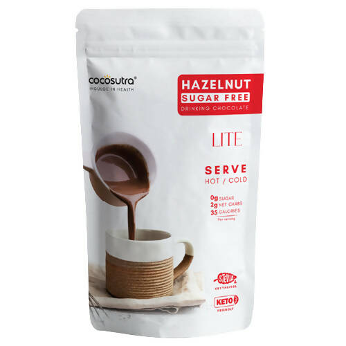 Cocosutra Lite - Hazelnut Sugar Free Drinking Chocolate Mix