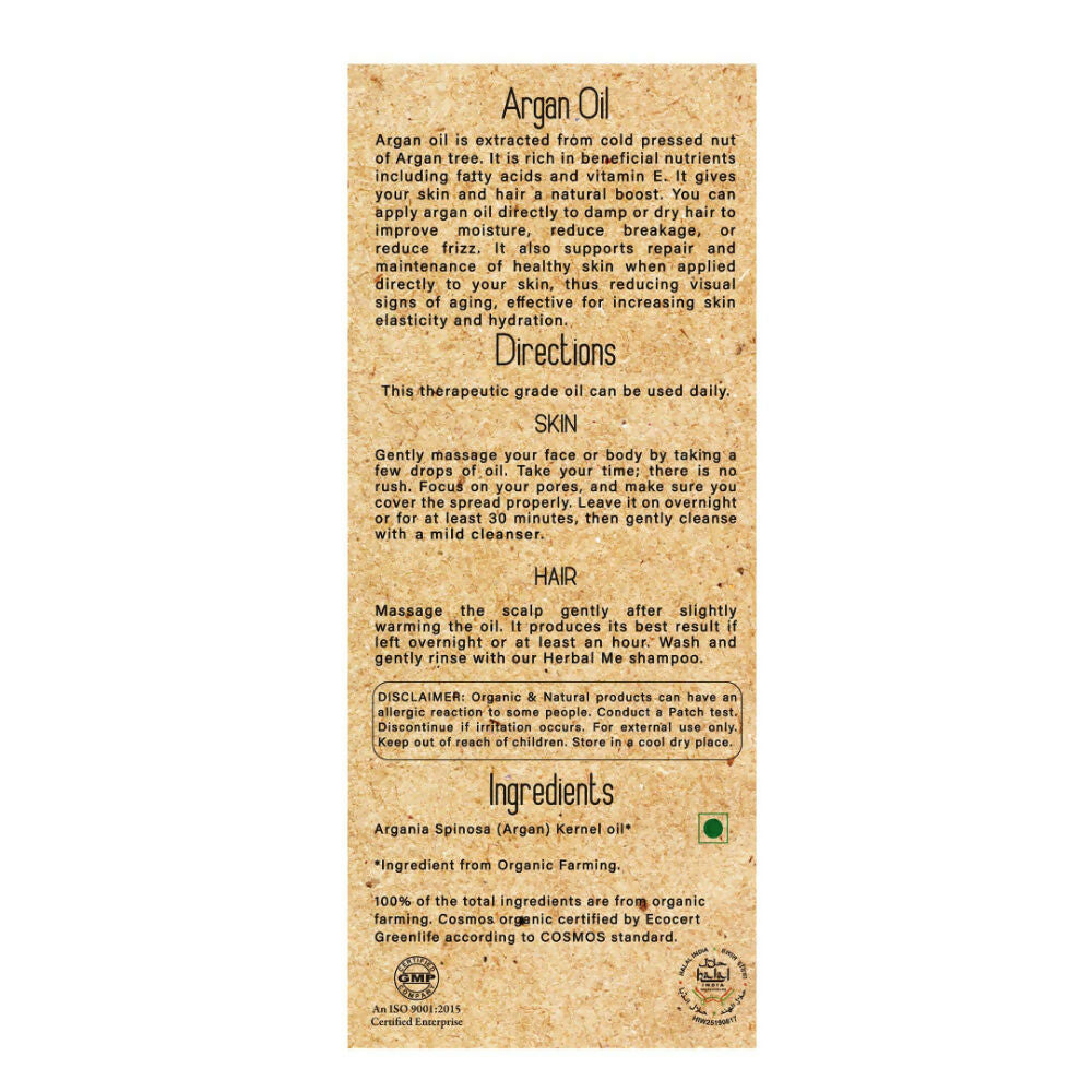 Herbal Me Cold Pressed Argan Hair Oil