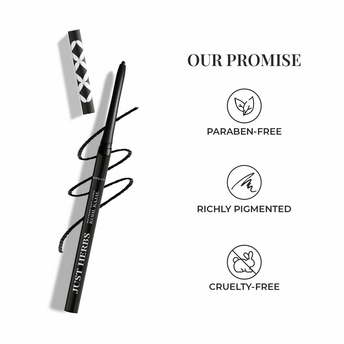 Just Herbs Naynam Day - Long Kohl Kajal