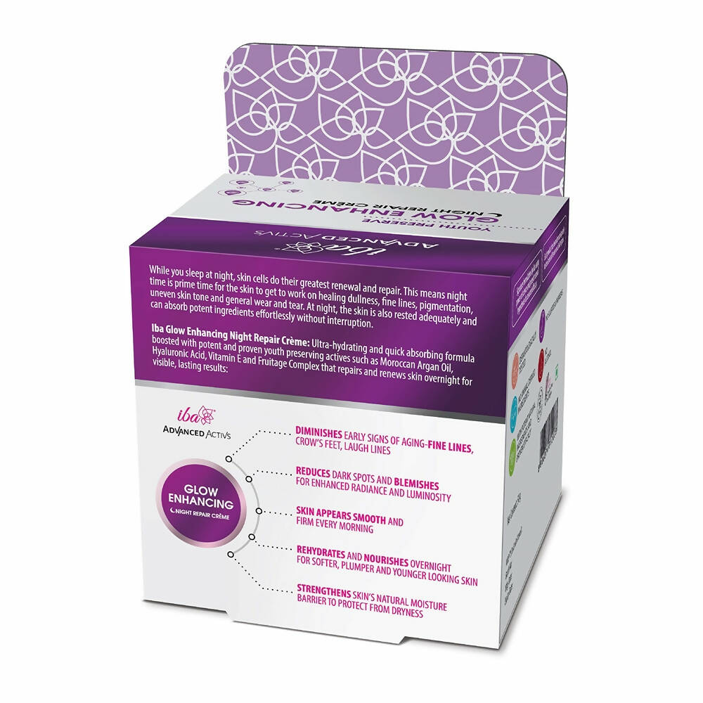 Iba Advanced Activs Youth Preserve Glow Enhancing Night Repair Cr’???me