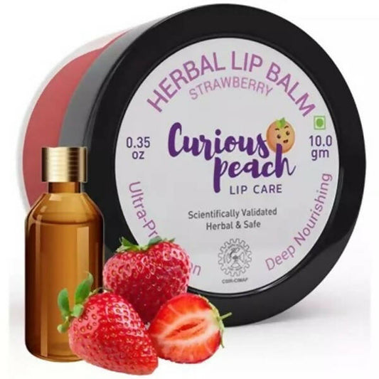 Curious Peach Herbal Lip Balm Strawberry