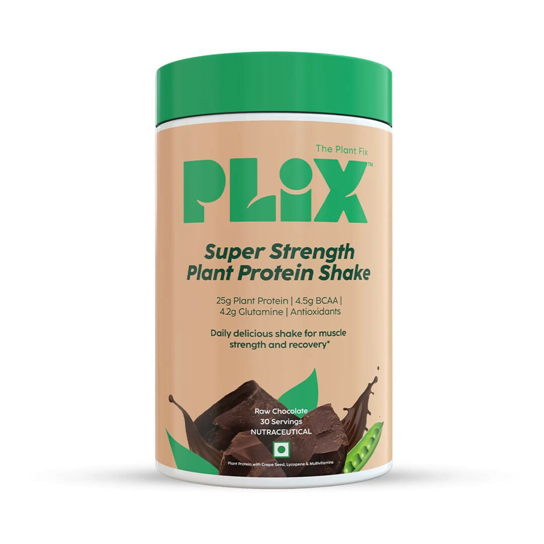 PLIX The Plant Fix Strength Vegan Plant Protein Powder - Chocolate