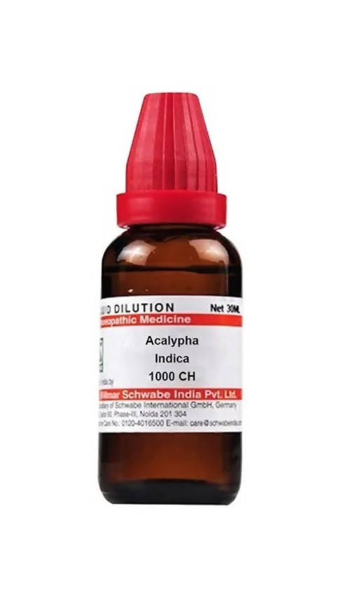 Buy Dr. Willmar Schwabe India Acalypha Indica Dilution from DrMediCart, Ship from India to USA