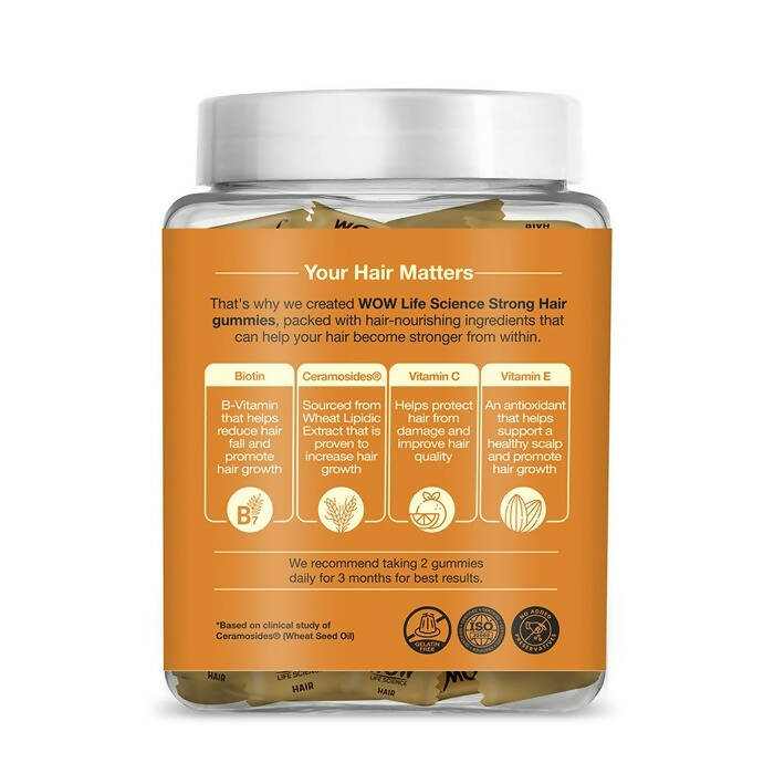 Wow Life Science Strong Hair Gummies - DrMediCart