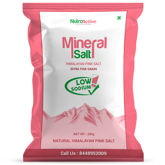 NutroActive Mineral Salt Low Sodium Himalayan Pink Salt