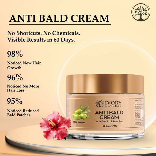 Buy Ivory Natural Bald Cream For Hair For Stimulate Growth Of Hair, Avoid Thinning from DrMediCart, Ship from India to USA