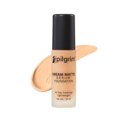 Buy Pilgrim Dream Matte Serum Foundation For Medium Skin Tone - Golden Beige from DrMediCart, Ship from India to USA