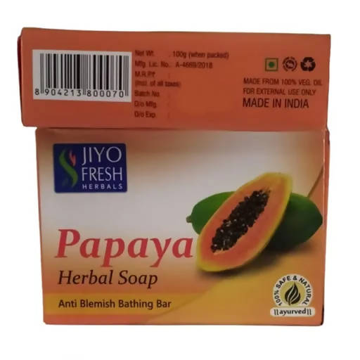 Buy New Shama Jiyo Fresh Papaya Herbal Soap from DrMediCart, Ship from India to USA