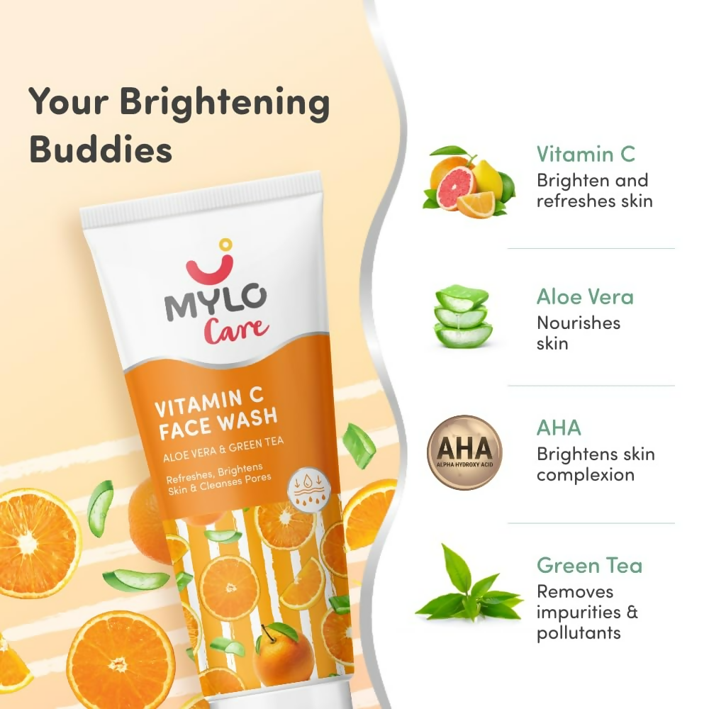 Mylo Care Vitamin C Refreshing & Brightening Face Wash