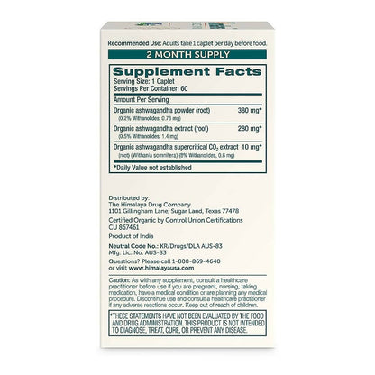 Himalaya Organic Ashwagandha Caplets