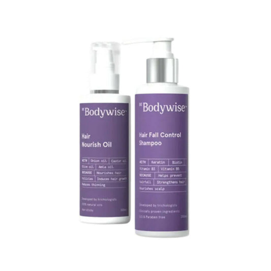BeBodywise Hair Nourish Oil and Hair Fall Control Shampoo - DrMediCart