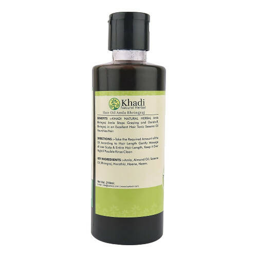 Khadi Natural Herbal Hair Oil Amla and Bhringraj - DrMediCart