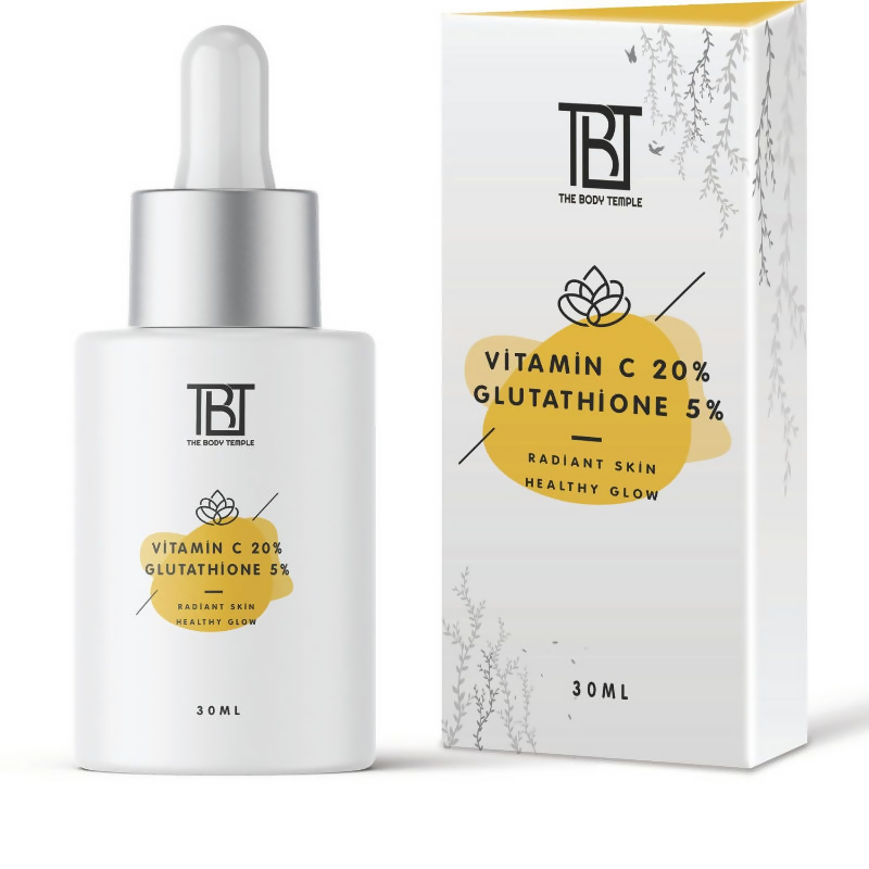 The Body Temple Vitamin C 20% + Glutathione 5% Face Serum